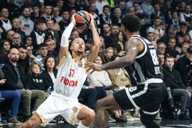 Partizan v AS Monaco - Euroleague BELGRADE, SERBIA - NOVEMBER 11: Tyrique Jones (88) of Partizan in action during the EuroLeague match between Partizan and AS Monaco at Belgrade Arena on November 11, 2025 in Belgrade, Serbia. Filip Stevanovic Anadolu Belgrade Serbia. Editorial use only. Please get in touch for any other usage.  Copyright: x2025xAnadoluxFilipxStevanovicx