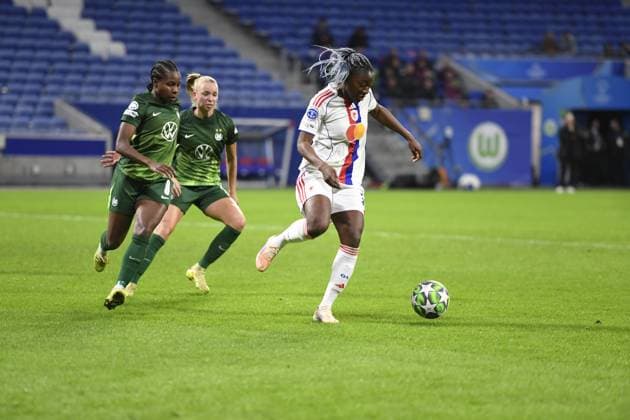 Football : Lyonnes v Wolfsburg - UEFA Women s champions league Kadidiatou DIANI of Lyon during the UEFA Womens champions league match between OL Lyonnes and Wolfsburg at Groupama Stadium Decines Charpieu Lyon France on November 11, 2025  Copyright: xx