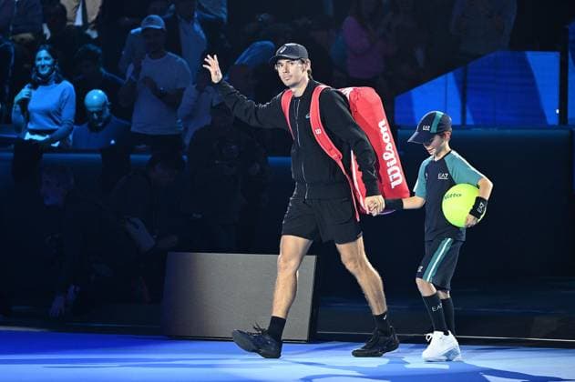 Foto IPP Massimo Rana Torino 11-11-2025 Tennis ATP, Tennis Herren Finals 2025 nella foto alex de minaur Italy Photo Press - World Copyright italy ITALY  Copyright: xR4924_italyphotopressx