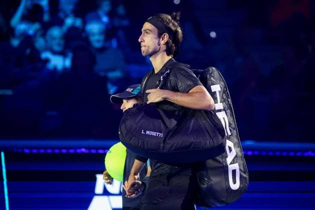 TENNIS - Internazionali di Tennis - Nitto ATP, Tennis Herren Finals 2025 Lorenzo Musetti (ITA) during Nitto ATP Finals 2025, International Tennis match in Turin, Italy, November 11 2025 Turin Italy  Copyright: xIPAxSport ABACAx