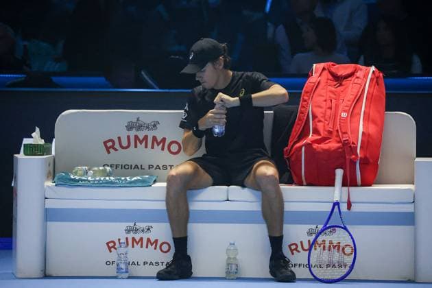 TENNIS - Internazionali di Tennis - Nitto ATP, Tennis Herren Finals 2025 Alex de Minaur (AUS) during Nitto ATP Finals 2025, International Tennis match in Turin, Italy, November 11 2025 Turin Italy  Copyright: xIPAxSport ABACAx