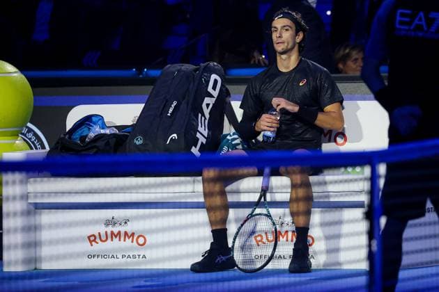 Lorenzo Musetti (ITA) during Nitto ATP, Tennis Herren Finals 2025, International Tennis match in Turin, Italy, November 11 2025  Copyright: xRobertaxCorradin IPAxSportx xipa-agency.netx xx IPA_67840932 IPA_Agency_IPA67840932