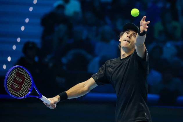 TENNIS - Internazionali di Tennis - Nitto ATP, Tennis Herren Finals 2025 Alex de Minaur (AUS) during Nitto ATP Finals 2025, International Tennis match in Turin, Italy, November 11 2025 Turin Italy  Copyright: xIPAxSport ABACAx