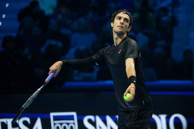 Lorenzo Musetti (ITA) during Nitto ATP, Tennis Herren Finals 2025, International Tennis match in Turin, Italy, November 11 2025  Copyright: xRobertaxCorradin IPAxSportx xipa-agency.netx xx IPA_67840940 IPA_Agency_IPA67840940