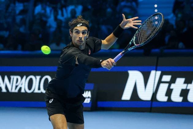 TENNIS - Internazionali di Tennis - Nitto ATP, Tennis Herren Finals 2025 Lorenzo Musetti (ITA) during Nitto ATP Finals 2025, International Tennis match in Turin, Italy, November 11 2025 Turin Italy  Copyright: xIPAxSport ABACAx