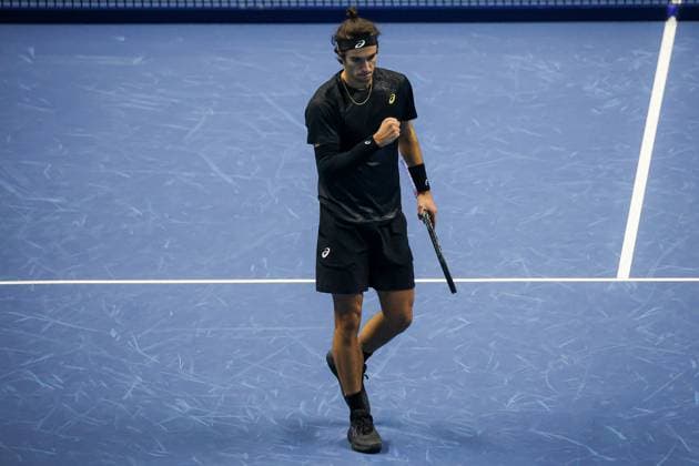 Lorenzo Musetti (ITA) during Nitto ATP, Tennis Herren Finals 2025, International Tennis match in Turin, Italy, November 11 2025  Copyright: xRobertaxCorradin IPAxSportx xipa-agency.netx xx IPA_67841108 IPA_Agency_IPA67841108