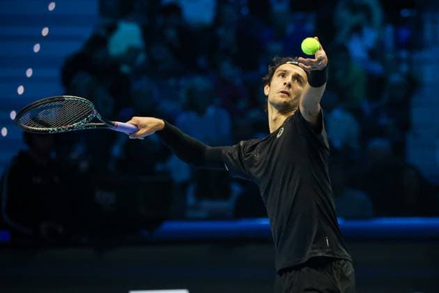 Lorenzo Musetti (ITA) during Nitto ATP, Tennis Herren Finals 2025, International Tennis match in Turin, Italy, November 11 2025  Copyright: xRobertaxCorradin IPAxSportx xipa-agency.netx xx IPA_67840991 IPA_Agency_IPA67840991