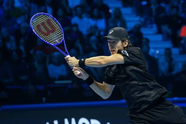 Alex de Minaur (AUS) during Nitto ATP, Tennis Herren Finals 2025, International Tennis match in Turin, Italy, November 11 2025  Copyright: xRobertaxCorradin IPAxSportx xipa-agency.netx xx IPA_67841002 IPA_Agency_IPA67841002