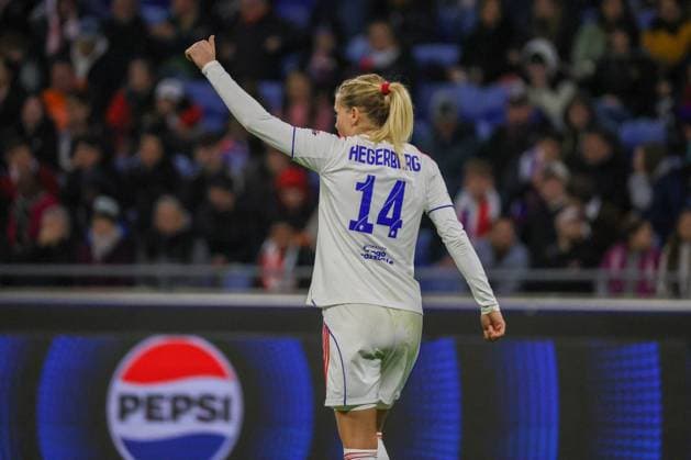 Lyon, France 11 November 2025 Champions League Women 2025 2026 OL Lyonnes vs VfL Wolfsburg In the picture Ada Hegerberg OL shows thumbs up Groupama Stadium Copyright: xFotostandx xFantinix