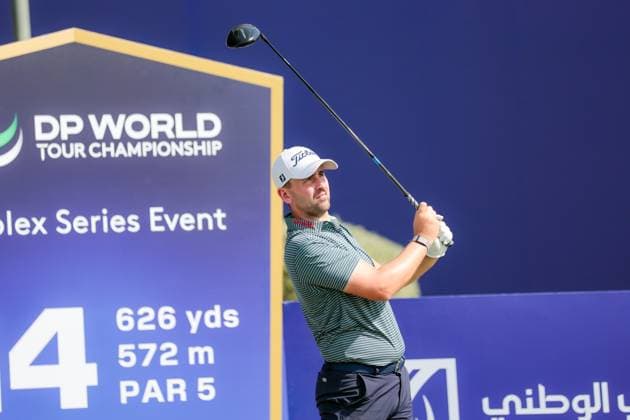 DUBAI, UNITED ARAB EMIRATES - 12.11.2025: Nicolai VON DELLINGSHAUSEN (GER) DP World Tour Championship Dubai at Jumeirah Golf Estates on November 12, 2025 in Dubai, United Arab Emirates.