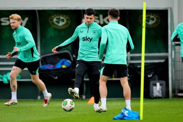 Republic of Ireland Squad Training, FAI National Training Centre, Abbotstown, Dublin 12 11 2025 John Egan John Egan 12 11 2025  Copyright: x INPHO RyanxByrnex RB1_6686