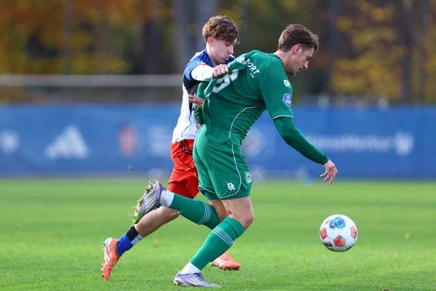 36 Davis Rath Hamburger SV , 6 Stije Resink FC Groningen Football I Men I Friendly match I Season 2025 2026 I Hamburger SV FC Groningen I 12 11 2025 I Training ground Volksparkstadion