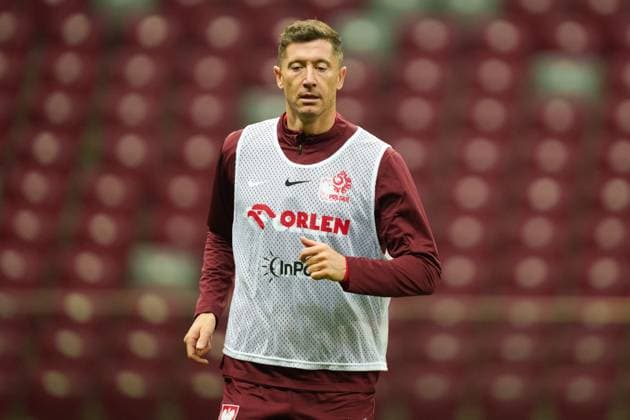 Robert Lewandowski seen during Training session during november 2025 international break of Polish national team, Nationalteam (Kazimierz Koper Ball Raw Images) Warsaw PGE Narodowy Poland Copyright: xKazimierzxKoperx KazimierzKoper_trening1211_2526-09