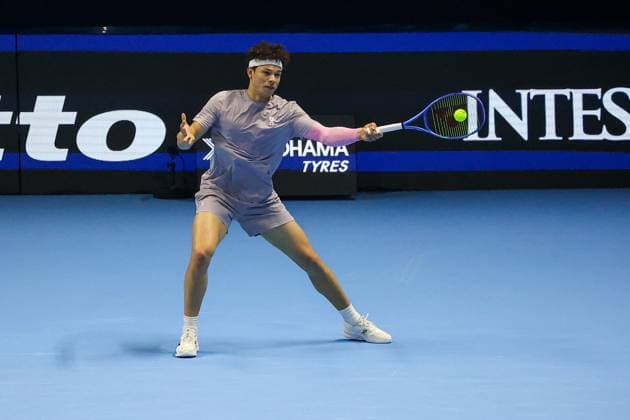 Ben SHELTON (USA during Nitto ATP, Tennis Herren Finals 2025, International Tennis match in Turin, Italy, November 12 2025  Copyright: xRobertaxCorradin IPAxSportx xipa-agency.netx xx IPA_67864984 IPA_Agency_IPA67864984