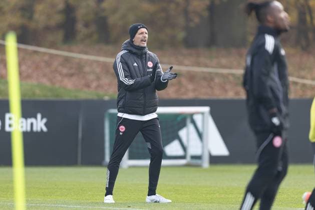 Training Eintracht Frankfurt Coach Dino Toppmöller Toppmoeller Eintracht Frankfurt Training of Eintracht Frankfurt on November 12, 2025 at Deutsche Bank Park in Frankfurt am Main , Frankfurt am Main Hessen Germany Deutsche Bank Park