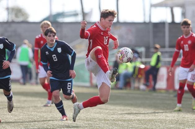 Football, U19, European Championship qualifier, Denmark - San Marino