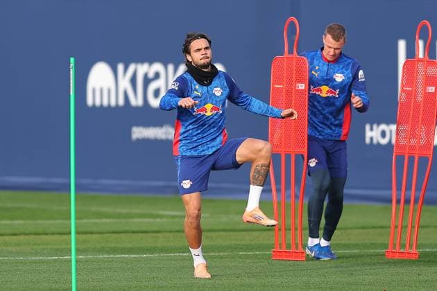 Training RB Leipzig Bundesliga Leipzig, 12 11 2025, Training center at Cottaweg, Season 2025 2026, Football, Men, 1 Bundesliga , Training RB Leipzig , In the picture Max Finkgräfe ,