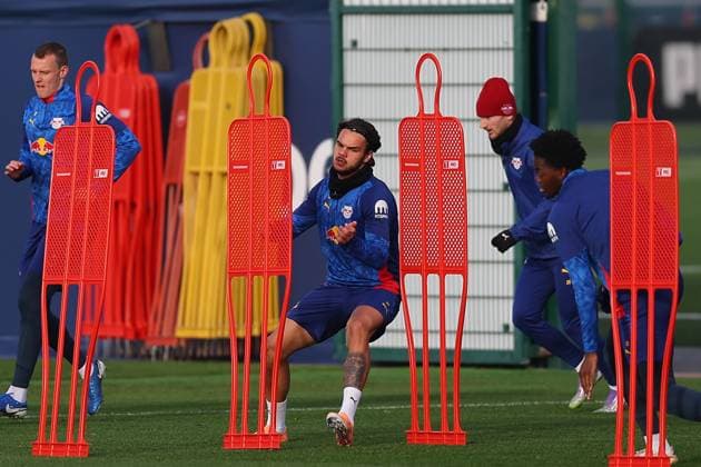 Training RB Leipzig Bundesliga Leipzig, 12 11 2025, Training center at Cottaweg, Season 2025 2026, Football, Men, 1 Bundesliga , Training RB Leipzig , In the picture Max Finkgräfe ,