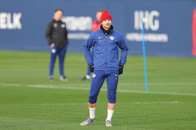 Training RB Leipzig Bundesliga Leipzig, 12 11 2025, Training center at Cottaweg, Season 2025 2026, Football, Men, 1 Bundesliga , Training RB Leipzig , In the picture Timo Werner ,