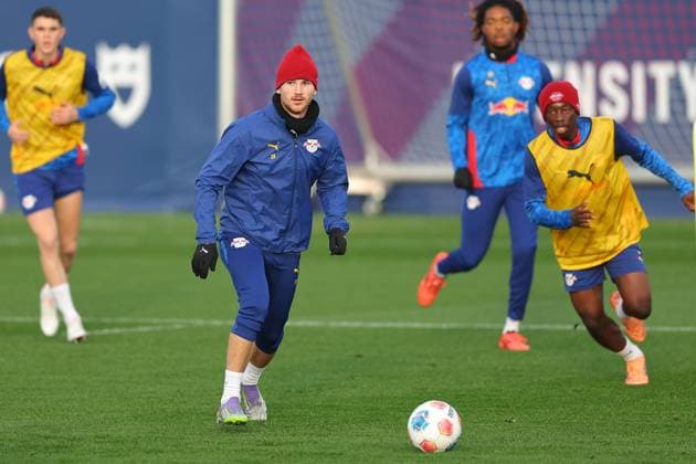 Training RB Leipzig Bundesliga Leipzig, 12 11 2025, Training center at Cottaweg, Season 2025 2026, Football, Men, 1 Bundesliga , Training RB Leipzig , In the picture Timo Werner ,