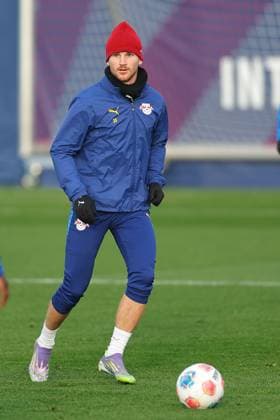 Training RB Leipzig Bundesliga Leipzig, 12 11 2025, Training center at Cottaweg, Season 2025 2026, Football, Men, 1 Bundesliga , Training RB Leipzig , In the picture Timo Werner ,