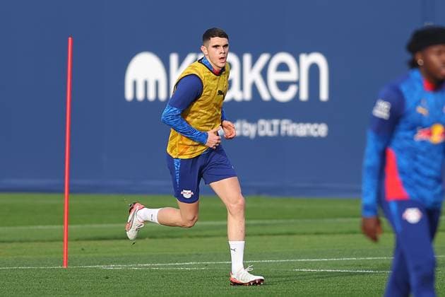 Training RB Leipzig Bundesliga Leipzig, 12 11 2025, Training center at Cottaweg, Season 2025 2026, Football, Men, 1 Bundesliga , Training RB Leipzig , In the picture Kosta Nedeljkovic ,