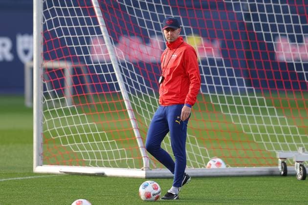 Training RB Leipzig Bundesliga Leipzig, 12 11 2025, Training center at Cottaweg, Season 2025 2026, Football, Men, 1 Bundesliga , Training RB Leipzig , In the picture coach Ole Werner ,