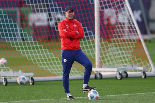 Training RB Leipzig Bundesliga Leipzig, 12 11 2025, Training center at Cottaweg, Season 2025 2026, Football, Men, 1 Bundesliga , Training RB Leipzig , In the picture coach Ole Werner ,
