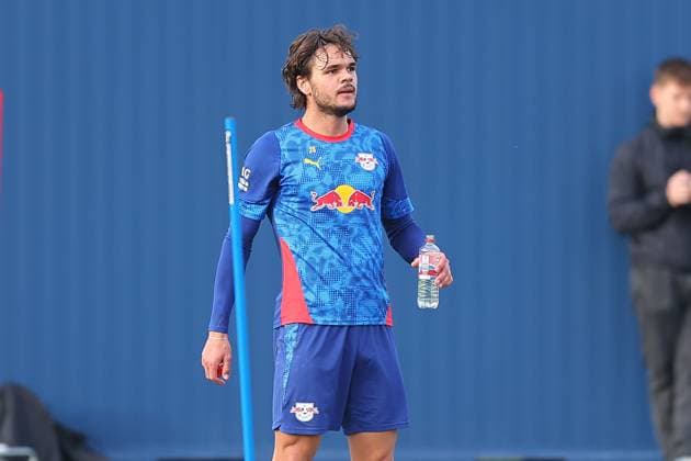 Training RB Leipzig Bundesliga Leipzig, 12 11 2025, Training center at Cottaweg, Season 2025 2026, Football, Men, 1 Bundesliga , Training RB Leipzig , In the picture Max Finkgräfe ,