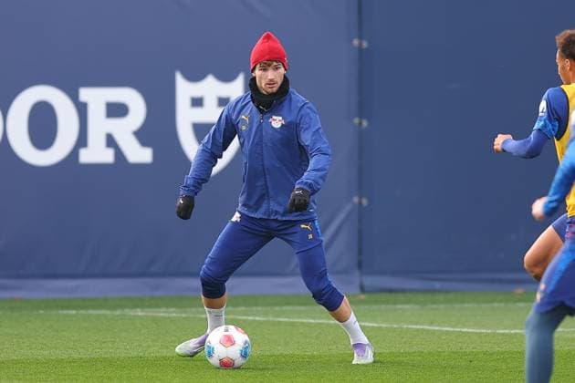 Training RB Leipzig Bundesliga Leipzig, 12 11 2025, Training center at Cottaweg, Season 2025 2026, Football, Men, 1 Bundesliga , Training RB Leipzig , In the picture Timo Werner ,