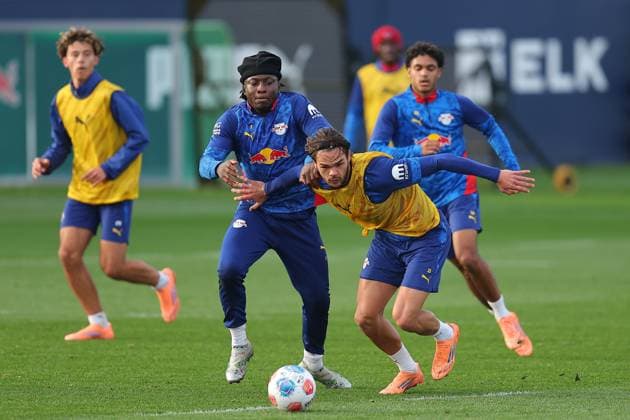 Football, 1st BL, RB Leipzig, Training