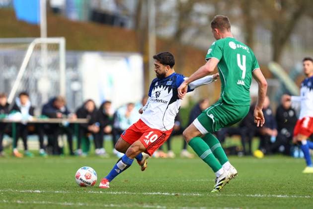 10 Immanuel Pherai Hamburger SV , 4 Dies Janse FC Groningen Football I Men I Friendly match I Season 2025 2026 I Hamburger SV FC Groningen I 12 11 2025 I Training ground Volksparkstadion