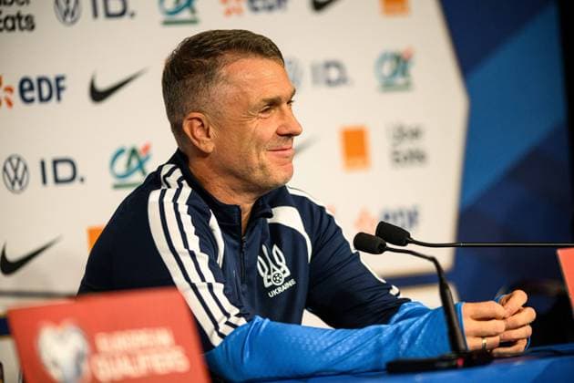 PARIS, FRANCE - 12 NOVEMBER, 2025: Serhiy Rebrov - MD1 The football match the European Qualifiers for the 2026 FIFA World Cup, WM, Weltmeisterschaft, Fussball France vs Ukraine at Parc des Princes.  Copyright: xVITALIIxKLIUIEVx