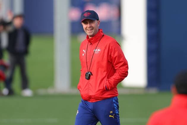 Training RB Leipzig Bundesliga Leipzig, 12 11 2025, Training center at Cottaweg, Season 2025 2026, Football, Men, 1 Bundesliga , Training RB Leipzig , In the picture coach Ole Werner ,