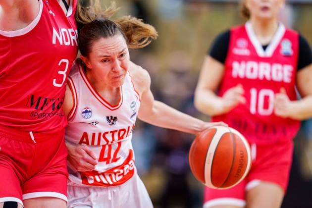 BASKETBALL - FIBA Quali, AUT vs NOR VIENNA,AUSTRIA,12.NOV.25 - BASKETBALL - FIBA Women s EURO Basket 2027, qualification, Austria vs Norway. Image shows Sigrid Koizar (AUT).  GEPAxpictures xEdgarxEisner