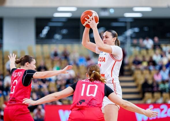 BASKETBALL - FIBA Quali, AUT vs NOR VIENNA,AUSTRIA,12.NOV.25 - BASKETBALL - FIBA Women s EURO Basket 2027, qualification, Austria vs Norway. Image shows Alexia Allesch (AUT).  GEPAxpictures xEdgarxEisner