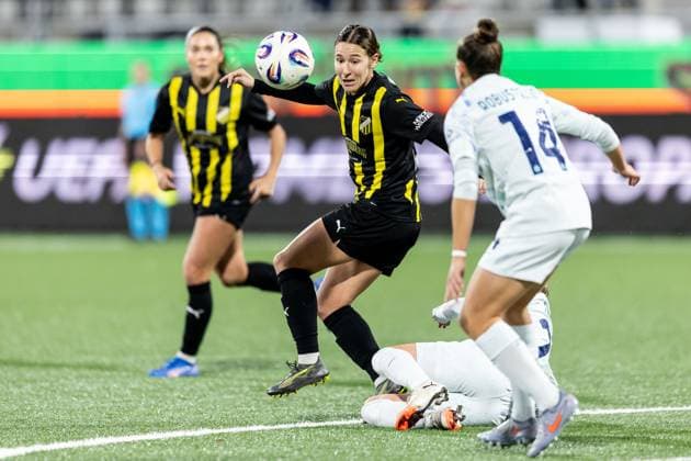 251112 Tabby Tindell of Häcken during the UEFA Women s Europa Cup football match between Häcken and Inter on November 12, 2025 in Gothenburg Photo Michael Erichsen BILDBYRAN COP 89 MI0901 fotboll football soccer fotball europa cup häcken inter uefa womens europa cup dam bbeng internazionale milano  Copyright: MICHAELxERICHSEN BB251112MI014