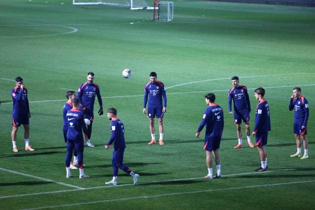 Croatia training session: FIFA World Cup, WM, Weltmeisterschaft, Fussball 2026 Qualifiers Players of Croatia during the training session at HNK Rijeka Stadium in Rijeka, Croatia, on November 12, 2025.  NelxPavletic PIXSELL