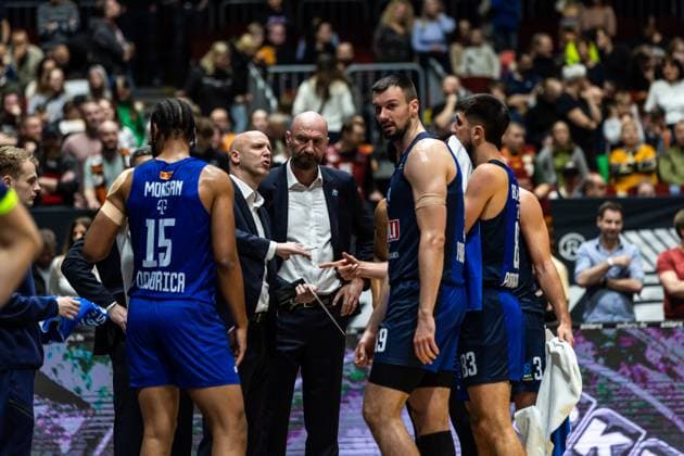 GER, BKT EuroCup, Season 2025 2026, Niners Chemnitz Buducnost VOLI Podgorica 12 11 2025, Fair, Chemnitz, GER, BKT EuroCup, Season 2025 2026, Niners Chemnitz Buducnost VOLI Podgorica Photo Alexander Trienitz Chemnitz Fair Saxony Germany