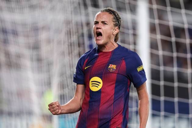 November 12, 2025, Sant Joan Despi, Barcelona, Spain: Irene Paredes Hernandez of FC Barcelona, Barca celebrates a goal during the UEFA WomenÃ¢â‚¬â ¢s Champions League 2025 26 League Phase MD3, football match played between FC Barcelona and OH Leuven at Johan Cruyff Stadium on November 12, 2025 in Sant Joan Despi, Spain. Sant Joan Despi Spain - ZUMAa181 20251112_zaa_a181_243 Copyright: xJavierxBorregox
