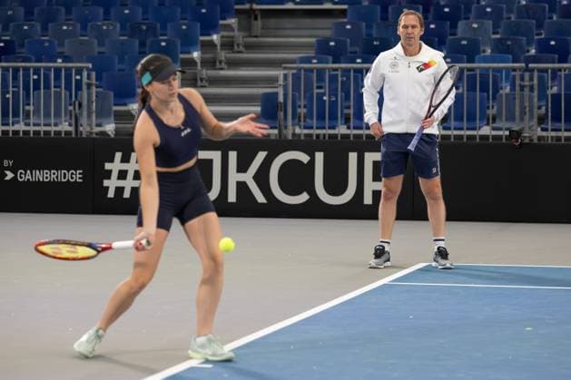 Tennis, Billie Jean King Cup, Play-Offs, Team Germany, Training
