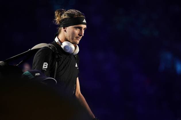Germany s Alexander Zverev before the singles tennis match of the ATP, Tennis Herren World Tour Finals against Italy s Jannik Sinner at the Inalpi Arena in Turin, Italy - Wednesday, Nov. 12, 2025. -  Copyright: xMarcoxAlpozzi LaPressex