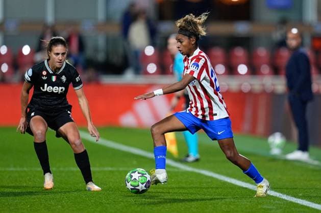November 12, 2025, Alcala De Henares, Madrid, Spain: Luany Vitoria of Atletico Madrid in action during the UEFA WomenÃ¢â‚¬â ¢s Champions League 2025 26 League Phase MD3, football match played between Atletico de Madrid and Juventus FC at Centro Deportivo Alcala de Henares on November 12, 2025, in Alcala de Henares, Madrid, Spain. Alcala De Henares Spain - ZUMAa181 20251112_zaa_a181_282 Copyright: xDennisxAgyemanx