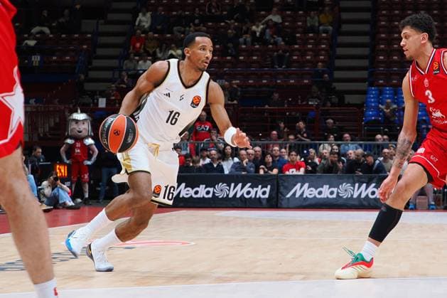 Mehdy Ngouama (ASVEL Lione-Villeurbanne) during Olimpia Milano vs ASVEL Lione-Villeurbanne, Basketball Euroleague match in Assago (MI), Italy, November 12 2025  Copyright: xSavinoxPaolella IPAxSportx xipa-agency.netx xx IPA_67878281 IPA_Agency_IPA67878281
