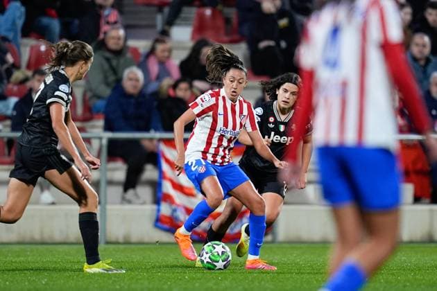 November 12, 2025, Alcala De Henares, Madrid, Spain: Fiamma Benitez of Atletico de Madrid in action during the UEFA WomenÃ¢â‚¬â ¢s Champions League 2025 26 League Phase MD3, football match played between Atletico de Madrid and Juventus FC at Centro Deportivo Alcala de Henares on November 12, 2025, in Alcala de Henares, Madrid, Spain. Alcala De Henares Spain - ZUMAa181 20251112_zaa_a181_294 Copyright: xDennisxAgyemanx