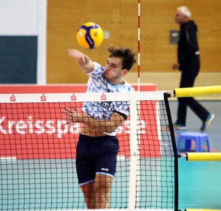Tobias BESENBOECK Dachau , He Volleyball Bundesliga 2025 26 TSV Haching Muenchen vs ASV Dachau, Geothermie Arena, Unterhaching, 12 11 25 Copyright: WolfgangxFehrmann