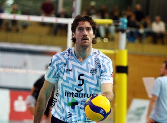 Alexander KING Dachau , He Volleyball Bundesliga 2025 26 TSV Haching Muenchen vs ASV Dachau, Geothermie Arena, Unterhaching, 12 11 25 Copyright: WolfgangxFehrmann