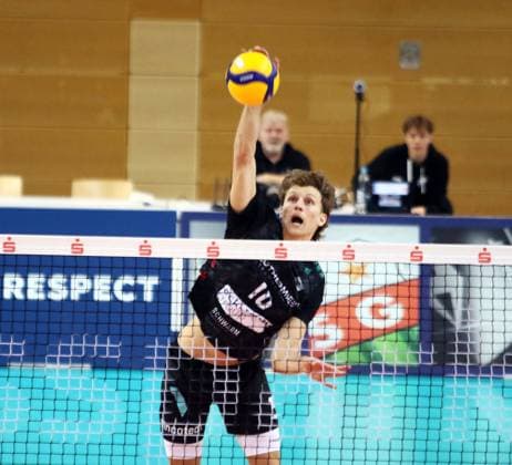 Patrick RUPPRECHT Haching , He Volleyball Bundesliga 2025 26 TSV Haching Muenchen vs ASV Dachau, Geothermie Arena, Unterhaching, 12 11 25 Copyright: WolfgangxFehrmann