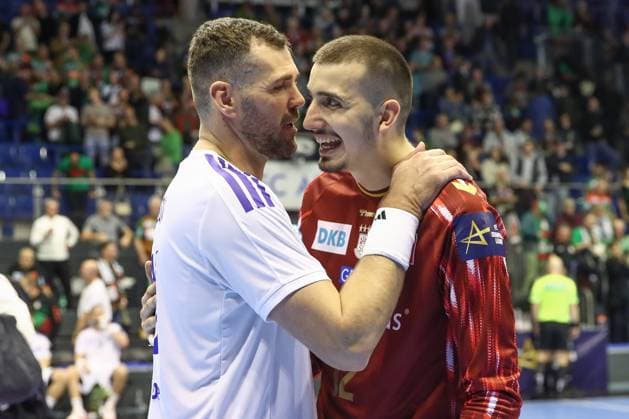12 11 2025, xtgx, Handball, EHF Champions League, SC Magdeburg HC Zagreb v l Jakov Gojun Zagreb, 10 , Matej Mandic Magdeburg, 12 Magdeubrg
