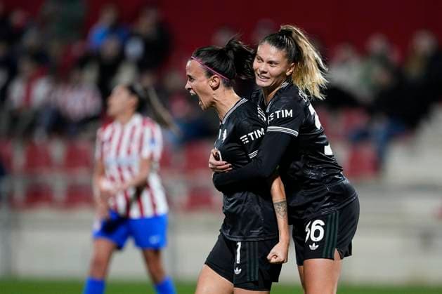 November 12, 2025, Alcala De Henares, Madrid, Spain: Barbara Bonansea of Juventus celebrates a goal during the UEFA WomenÃ¢â‚¬â ¢s Champions League 2025 26 League Phase MD3, football match played between Atletico de Madrid and Juventus FC at Centro Deportivo Alcala de Henares on November 12, 2025, in Alcala de Henares, Madrid, Spain. Alcala De Henares Spain - ZUMAa181 20251112_zaa_a181_337 Copyright: xOscarxJ.xBarrosox